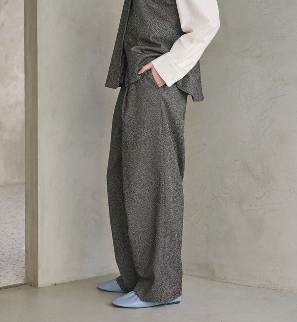 BEAUTY&YOUTH UNITED ARROWS「ツイードライク タックワイドパンツ」|スラックス|その他1