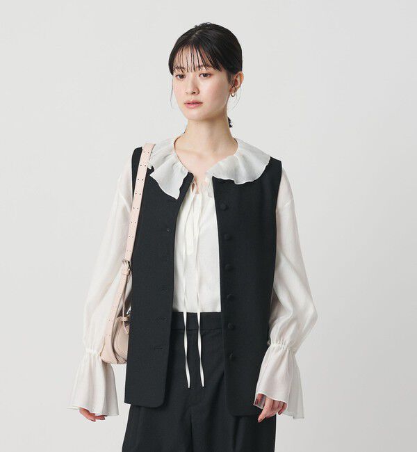 BEAUTY&YOUTH UNITED ARROWS「ツイードライク バックペプラム ベスト」|ベスト・ジレ|