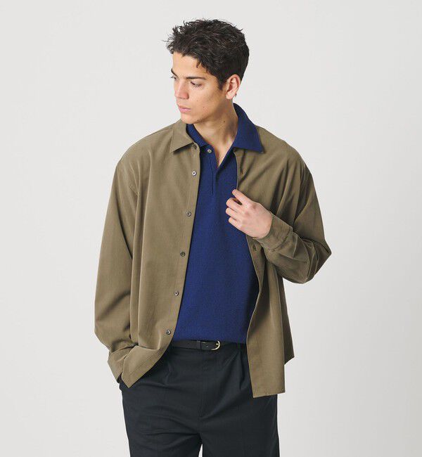 BEAUTY&YOUTH UNITED ARROWS「フィブリル ツイル レギュラーシャツ GRANDE型?」|シャツ・ブラウス|OLIVE