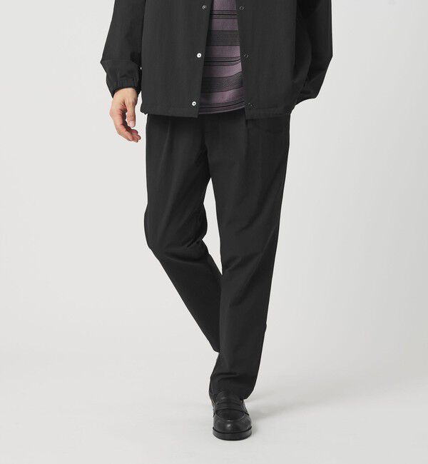 BEAUTY&YOUTH UNITED ARROWS「360&deg;MASTER 1プリーツ テーパード イージーパンツ NO.5 セットアップ対応 撥水 ストレッチ ウォッシャブル」|チノ|