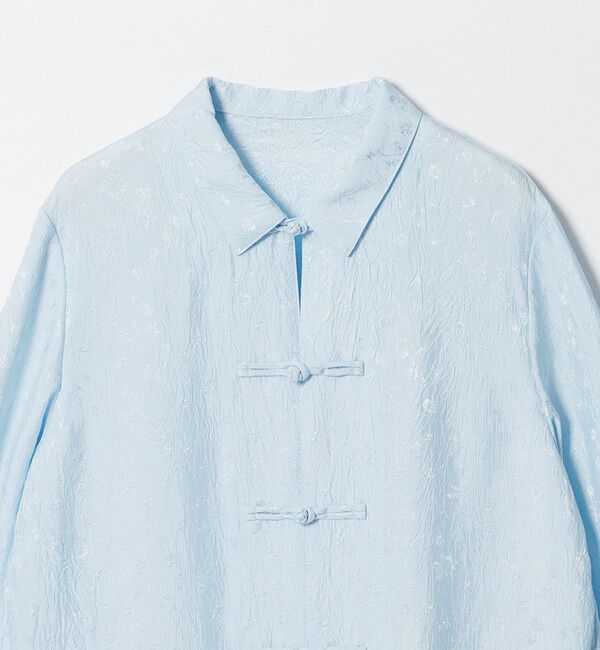 STEVEN ALAN「＜Steven Alan＞フラワー ジャガード チャイナモチーフボタン シャツ」|シャツ・ブラウス|