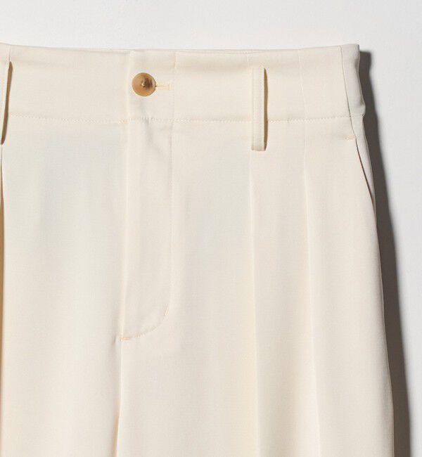 BEAUTY&YOUTH UNITED ARROWS「ポリエステル ドレープ 2タック ワイドパンツ ウォッシャブル」|チノ|