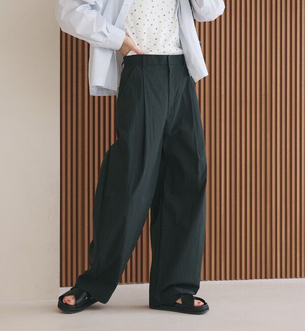 BEAUTY&YOUTH UNITED ARROWS「タックカーブパンツ ウォッシャブル 接触冷感」|その他|