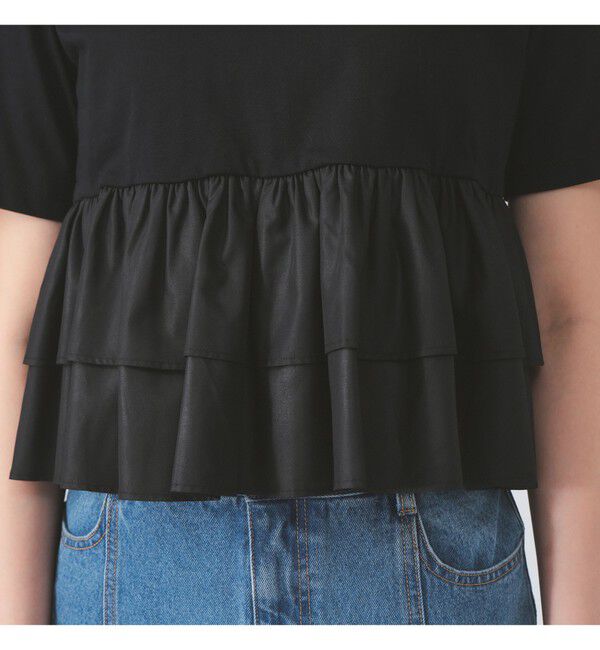 Ray BEAMS 「ティアード キリカエ クルーネック Tシャツ」|Tシャツ・カットソー|