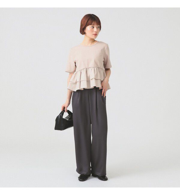 Ray BEAMS 「ティアード キリカエ クルーネック Tシャツ」|Tシャツ・カットソー|