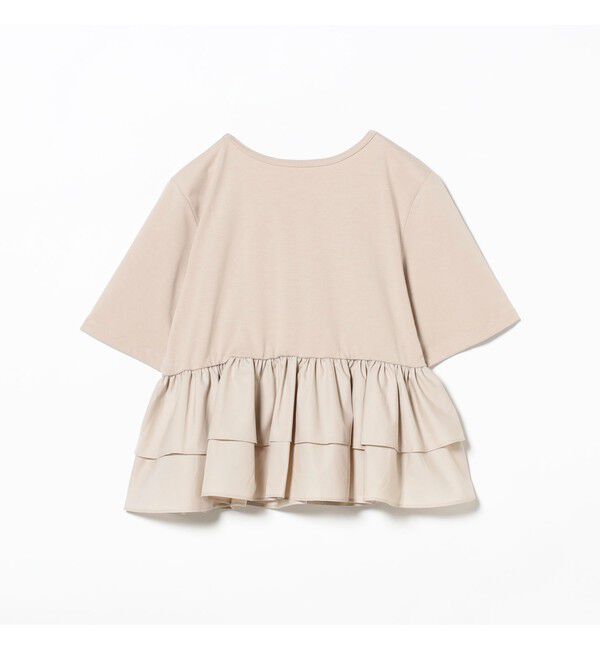 Ray BEAMS 「ティアード キリカエ クルーネック Tシャツ」|Tシャツ・カットソー|