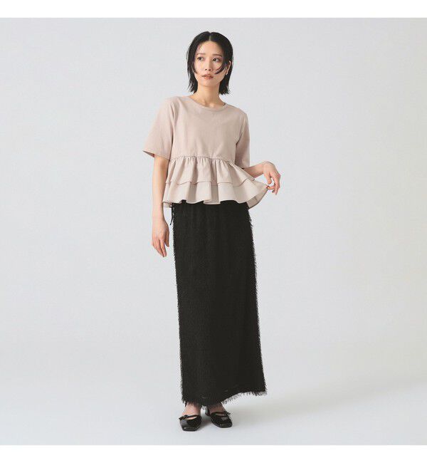 Ray BEAMS 「ティアード キリカエ クルーネック Tシャツ」|Tシャツ・カットソー|