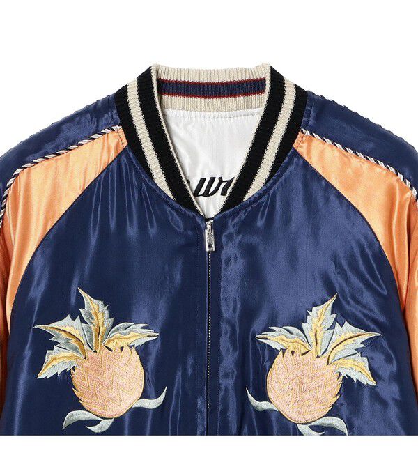 BEAMSBOY「テーラー東洋 / Late 1950s Style Acetate Souvenir Jacket &ldquo;HAWAII MAP&rdquo; &times; &ldquo;DRAGON & TIGER&rdquo;」|ブルゾン・スタジャン|