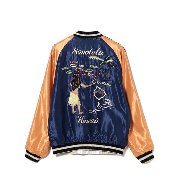 BEAMSBOY「テーラー東洋 / Late 1950s Style Acetate Souvenir Jacket &ldquo;HAWAII MAP&rdquo; &times; &ldquo;DRAGON & TIGER&rdquo;」|ブルゾン・スタジャン|