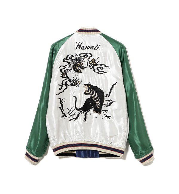 BEAMSBOY「テーラー東洋 / Late 1950s Style Acetate Souvenir Jacket &ldquo;HAWAII MAP&rdquo; &times; &ldquo;DRAGON & TIGER&rdquo;」|ブルゾン・スタジャン|