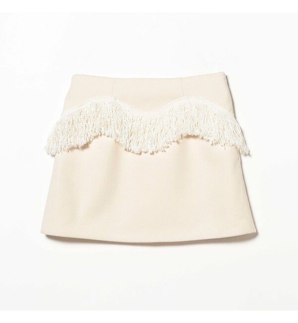 Ray BEAMS 「GHOSPELL / Soliha Fringe Skirt」|スカート|