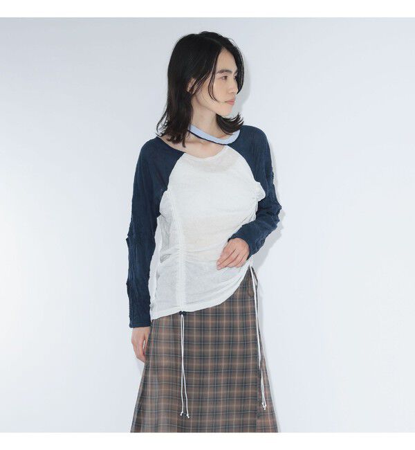 BEAMSBOY「ワッシャー ラグラン アレンジ ロングスリーブ」|Tシャツ・カットソー|