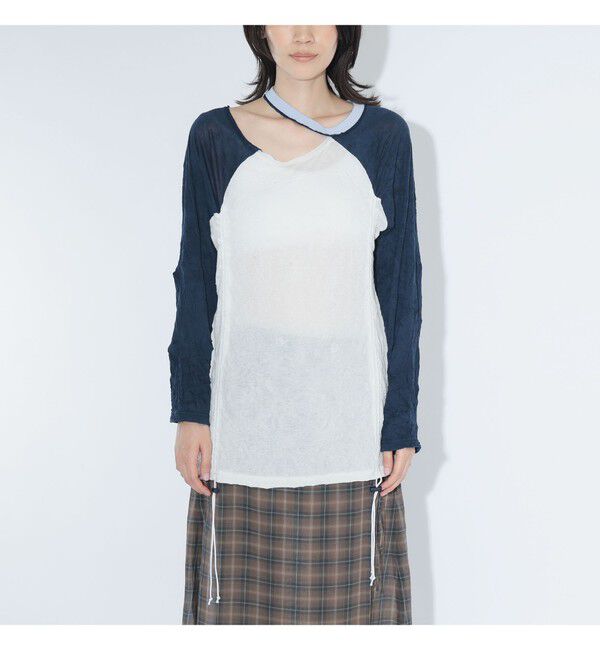 BEAMSBOY「ワッシャー ラグラン アレンジ ロングスリーブ」|Tシャツ・カットソー|