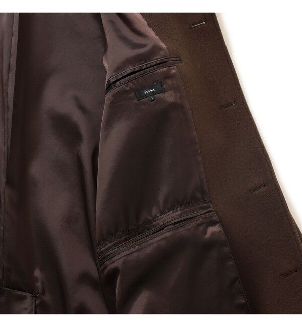 BEAMS「ワイドフィット フリース ステンカラーコート」|ダッフルコート|