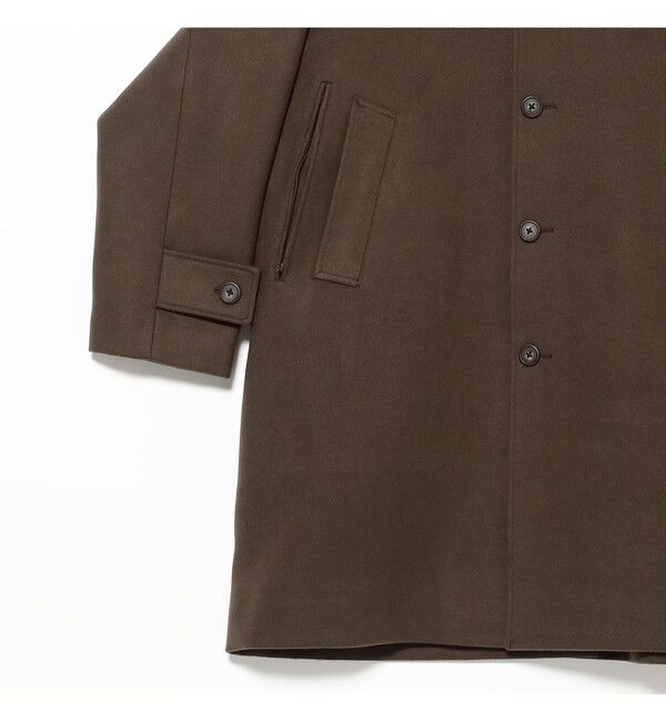 BEAMS「ワイドフィット フリース ステンカラーコート」|ダッフルコート|