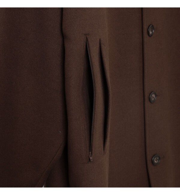 BEAMS「ワイドフィット フリース ステンカラーコート」|ダッフルコート|