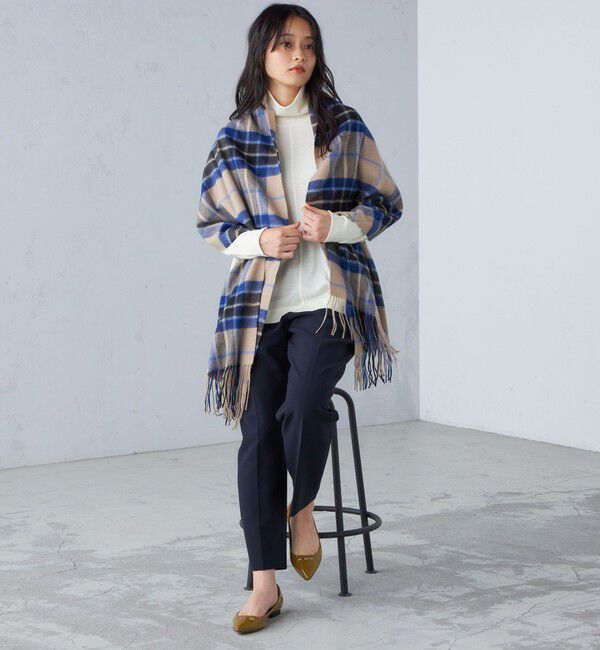 SHIPS for women「チェック カシミヤ ストール」|ストール|