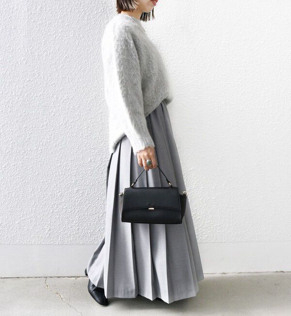 SHIPS any「SHIPS any: ウーステッド ワイド プリーツ マキシ スカート 2」|スカート|