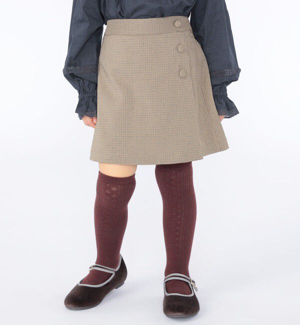 SHIPS KIDS「SHIPS KIDS:100～130cm / ラップ キュロット」|キュロット|