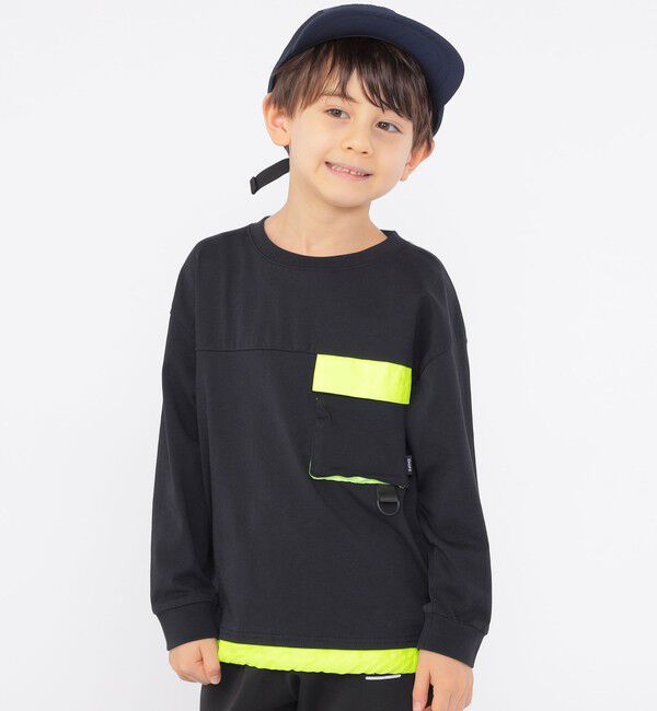 SHIPS KIDS「SHIPS KIDS:100～130cm / クールタッチ 長袖 TEE」|Tシャツ・カットソー|