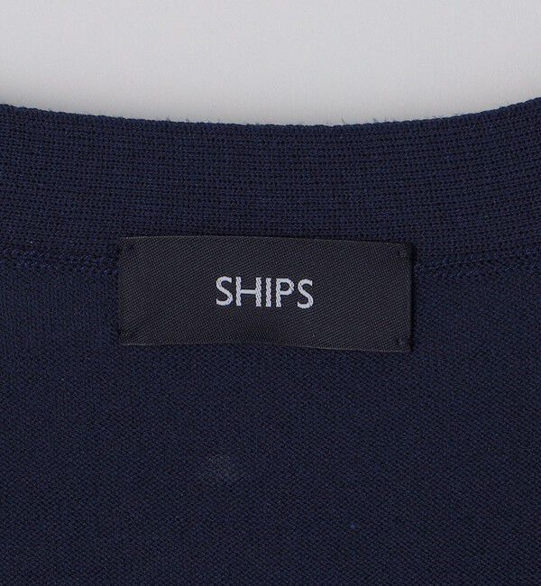 SHIPS「SHIPS: 〈手洗い可能〉14ゲージ TEXBRID(R) リネン カーディガン」|カーディガン|