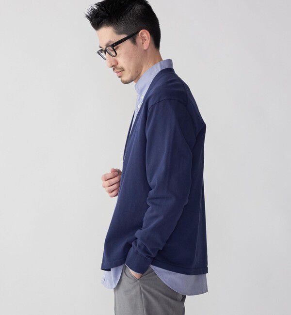 SHIPS「SHIPS: 〈手洗い可能〉14ゲージ TEXBRID(R) リネン カーディガン」|カーディガン|