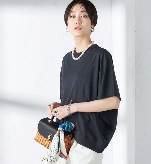 SHIPS for women「assiette:〈手洗い可能〉プレミアム 天竺 ワイド」|Tシャツ・カットソー|