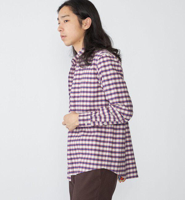 SHIPS「SHIPS: レギュラーカラー オンブレ チェック ネルシャツ」|シャツ・ブラウス|