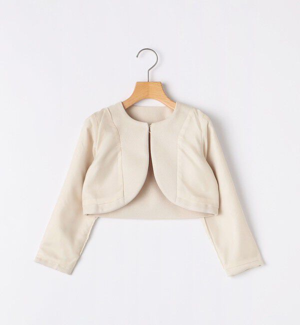 SHIPS KIDS「SHIPS KIDS:110～130cm / セレモニー ボレロジャケット コサージュ付き」|ボレロ|
