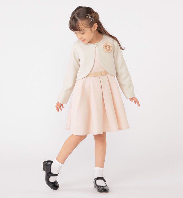 SHIPS KIDS「SHIPS KIDS:110～130cm / セレモニー ボレロジャケット コサージュ付き」|ボレロ|