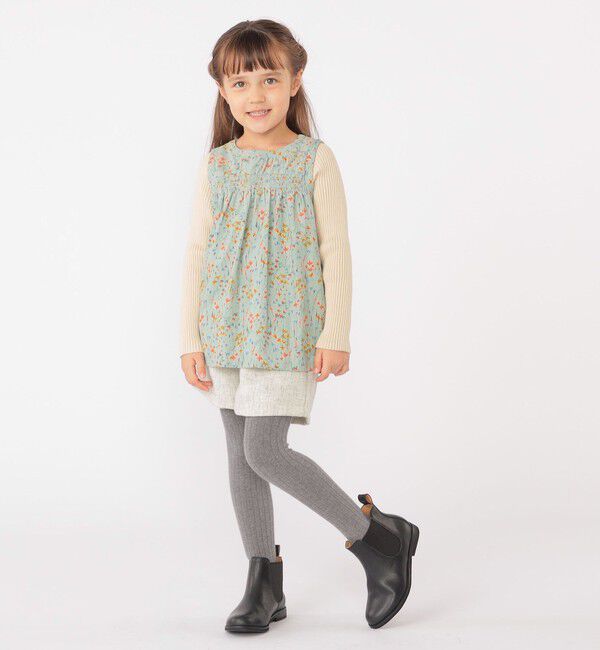 SHIPS KIDS「SHIPS KIDS:100～130cm / ツイード タック キュロット」|キュロット|