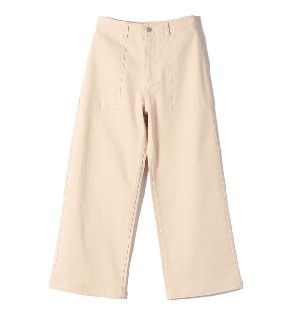 SHIPS Colors 「SHIPS Colors:〈洗濯機可能〉カラーデニム ベイカーパンツ」|デニム|オフホワイト