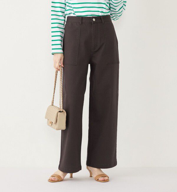 SHIPS Colors 「SHIPS Colors:〈洗濯機可能〉カラーデニム ベイカーパンツ」|デニム|ダークグレー