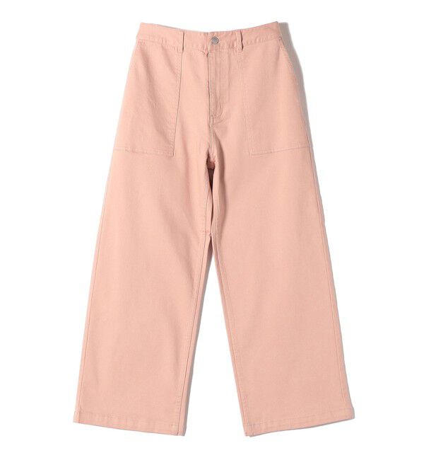 SHIPS Colors 「SHIPS Colors:〈洗濯機可能〉カラーデニム ベイカーパンツ」|デニム|ピンク