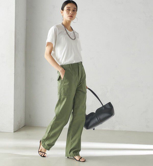 SHIPS for women「【SHIPS別注】assiette:〈手洗い可能〉プレミアム 天竺 Uネック TEE」|Tシャツ・カットソー|