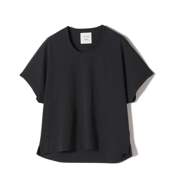SHIPS for women「【SHIPS別注】assiette:〈手洗い可能〉プレミアム 天竺 Uネック TEE」|Tシャツ・カットソー|