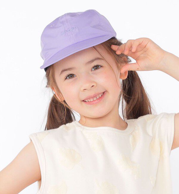 SHIPS KIDS「SHIPS KIDS:バッグコード ロゴ キャップ」|キャップ・キャスケット|ダークラベンダー