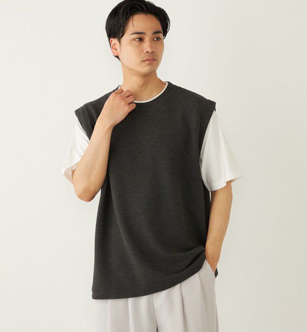 SHIPS Colors 「SHIPS Colors:ベスト フェイクレイヤード Tシャツ」|Tシャツ・カットソー|