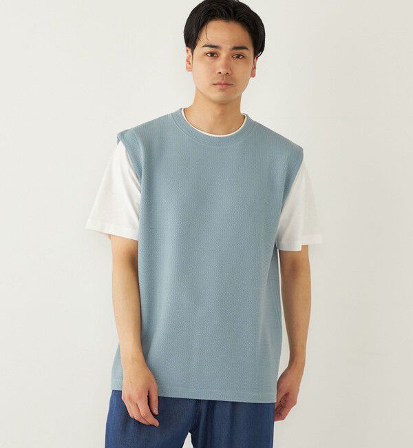 SHIPS Colors 「SHIPS Colors:ベスト フェイクレイヤード Tシャツ」|Tシャツ・カットソー|