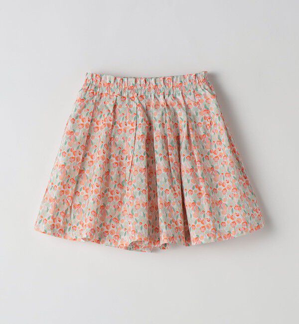 SHIPS Colors 「《新色予約》SHIPS Colors:90～140cm/〈洗濯機可能〉フラワー タック キュロット◆」|キュロット|レッド