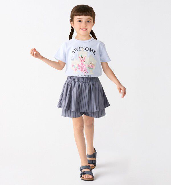 SHIPS Colors 「SHIPS Colors:90～140cm / ストライプ キュロット」|キュロット|