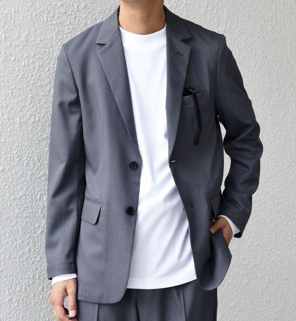 SHIPS any「SHIPS any:〈洗濯機可能〉ウールライク オールシーズン セットアップ ジャケット & イージーパンツ◆」|スーツ|