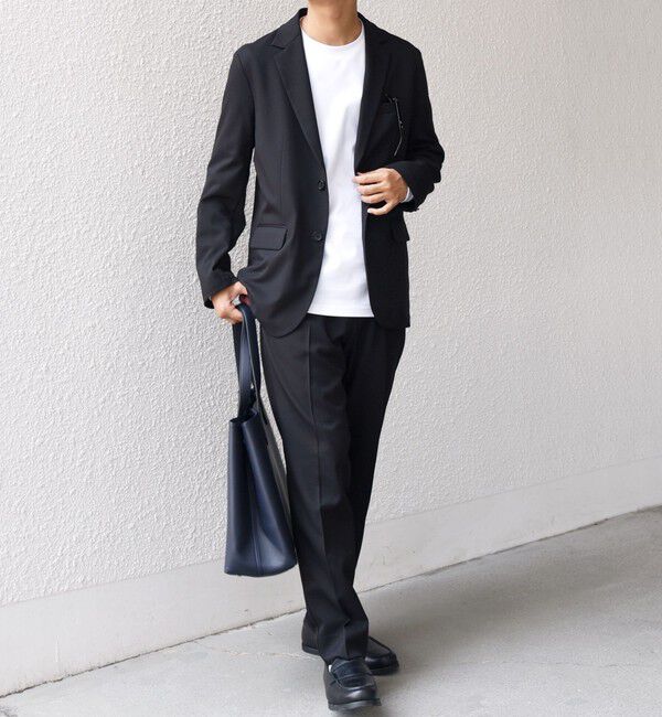 SHIPS any「SHIPS any:〈洗濯機可能〉ウールライク オールシーズン セットアップ ジャケット & イージーパンツ◆」|スーツ|