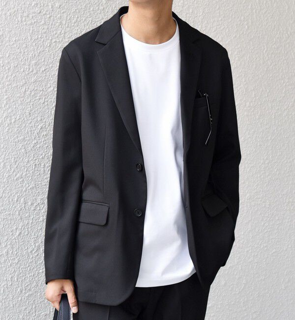 SHIPS any「SHIPS any:〈洗濯機可能〉ウールライク オールシーズン セットアップ ジャケット & イージーパンツ◆」|スーツ|