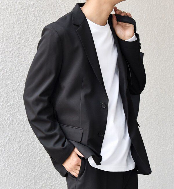 SHIPS any「SHIPS any:〈洗濯機可能〉ウールライク オールシーズン セットアップ ジャケット & イージーパンツ◆」|スーツ|