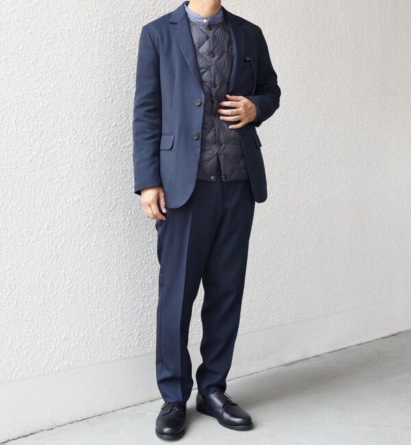 SHIPS any「SHIPS any:〈洗濯機可能〉ウールライク オールシーズン セットアップ ジャケット & イージーパンツ◆」|スーツ|