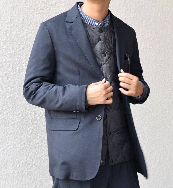 SHIPS any「SHIPS any:〈洗濯機可能〉ウールライク オールシーズン セットアップ ジャケット & イージーパンツ◆」|スーツ|