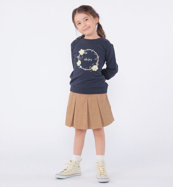 SHIPS KIDS「SHIPS KIDS:100～130cm /コーデュロイ プリーツ キュロット」|キュロット|