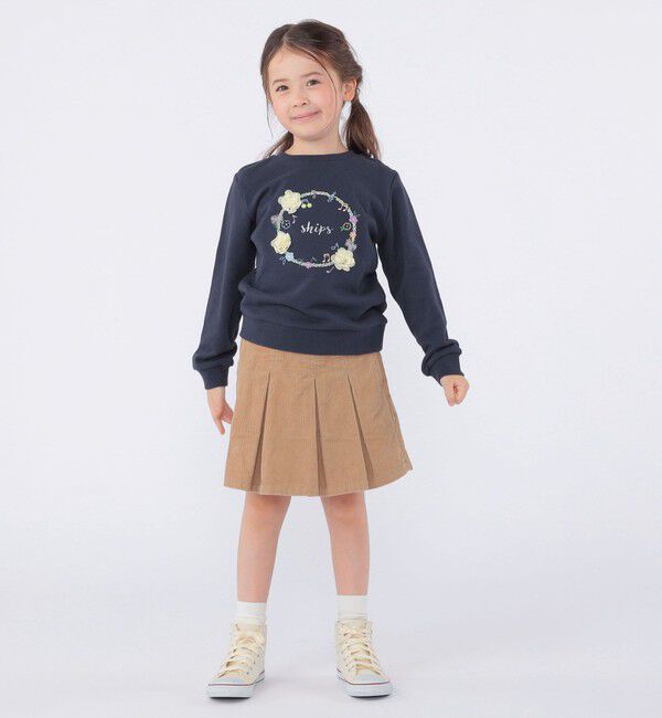 SHIPS KIDS「SHIPS KIDS:100～130cm /コーデュロイ プリーツ キュロット」|キュロット|