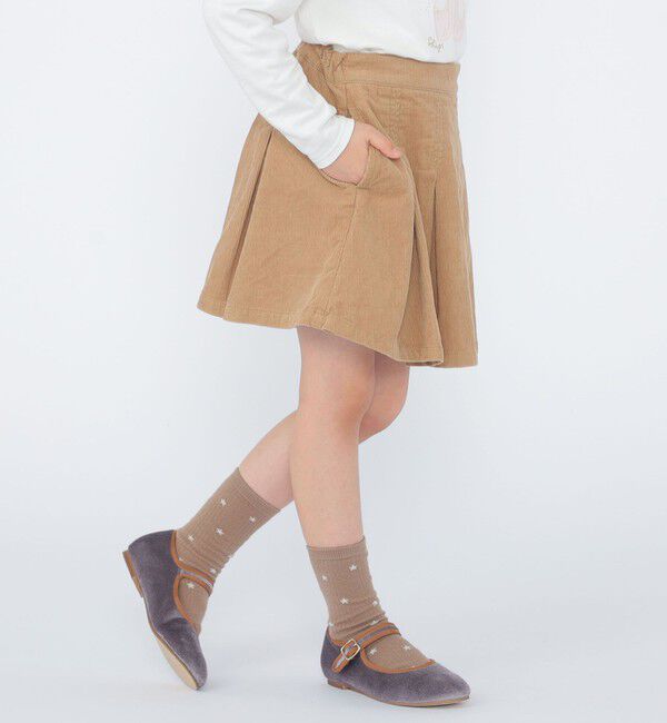 SHIPS KIDS「SHIPS KIDS:100～130cm /コーデュロイ プリーツ キュロット」|キュロット|